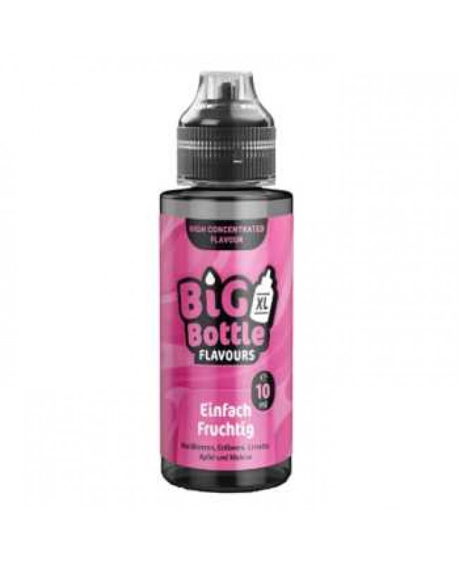 Einfach Fruchtig Big Bottle Aroma Longfill 10ml / 120ml (Fruchtmix aus Waldbeeren, Erdbeeren, Limette, Apfel, Melone)