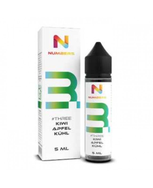 # Three Numbers Aroma 5ml / 60ml (Apfel und Kiwi mit leichter Frische-Note)