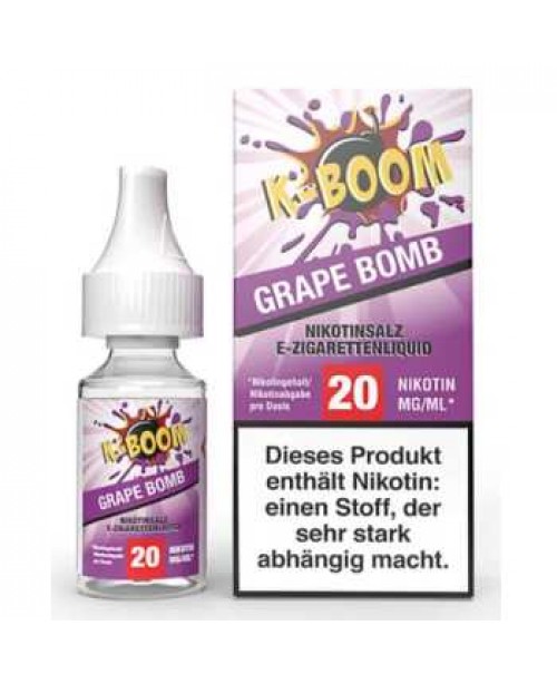 Grape Bomb K-Boom Nikotinsalz Liquid 10ml 20mg (le...