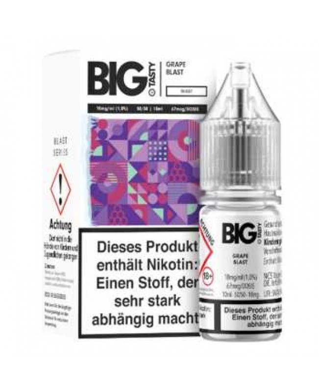 Grape Blast Big Tasty Nikotinsalz Liquid 10ml (Trauben mit Frische)