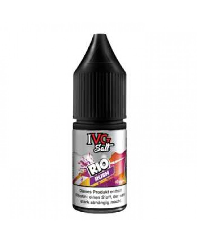 Rio Rush IVG Nikotinsalz Liquid 10ml (exotischer Früchtemix aus Ananas, Banane, Orange und Passionsfrucht)