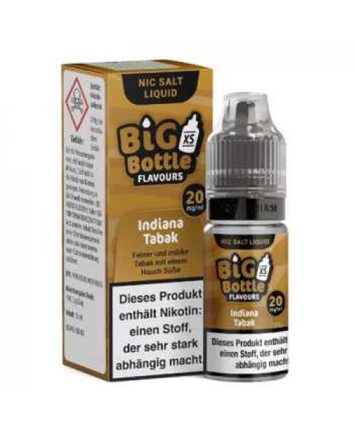 Big Bottle Indiana Tabak Nikotinsalz Liquid 10ml (...