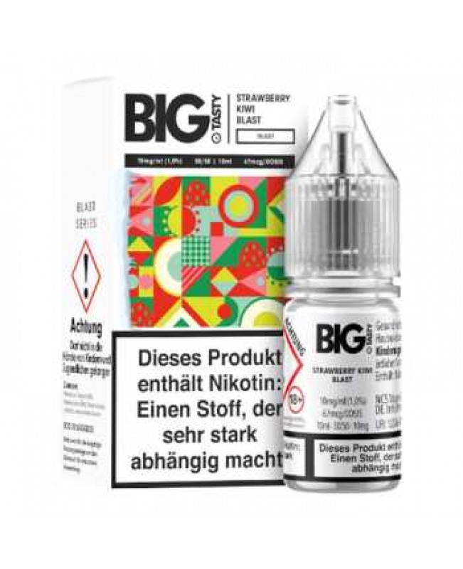 Strawberry Kiwi Blast Big Tasty Nikotinsalz Liquid 10ml (Erdbeere und Kiwi mit Frische)