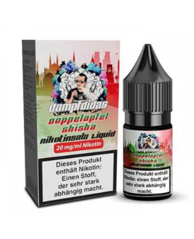 Doppelapfel Shisha Dampfdidas Nikotinsalz Liquid 10ml (Apfelmix mit leichter Anis Note)