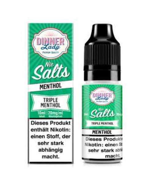 Triple Menthol Dinner Lady Nikotinsalz Liquid 10ml...