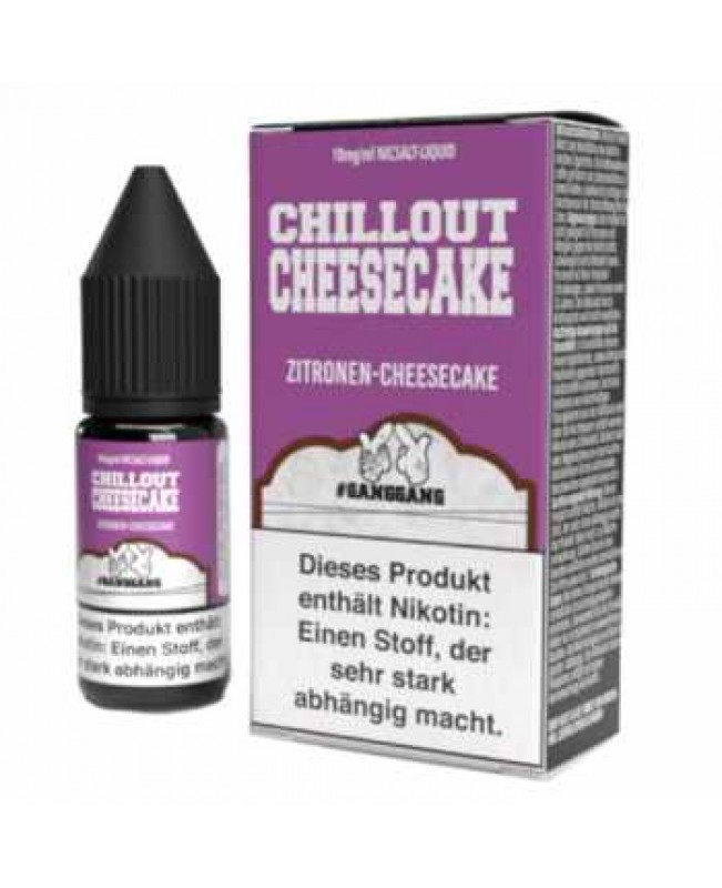 Chillout Cheesecake GangGang NicSalt Liquid 10ml (Käsekuchen mit feiner Zitronen-Note)