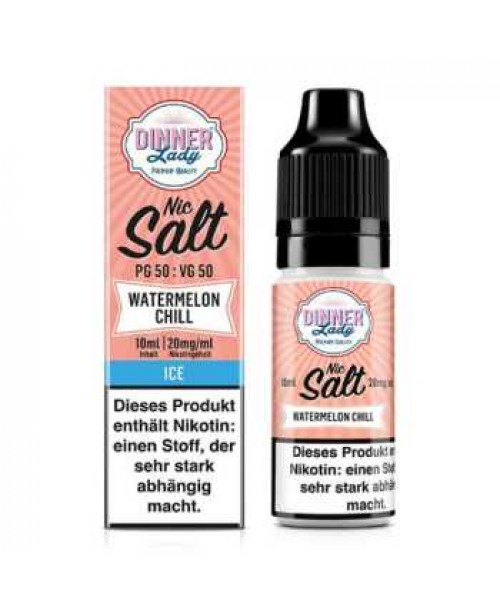 Watermelon Chill Dinner Lady Nikotinsalz Liquid 10...