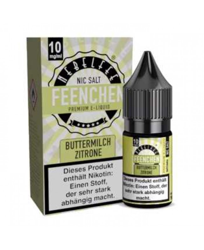 Buttermilch Zitrone Nebelfee Nikotinsalz Liquid 10ml (erfrischender Buttermilch Zitronenshake)