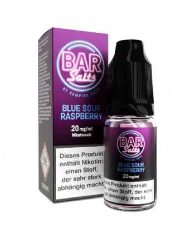 Blue Sour Raspberry Bar Salts Vampire Vape Liquid 10ml (Blaubeeren und Himbeeren mit leichter Säure)