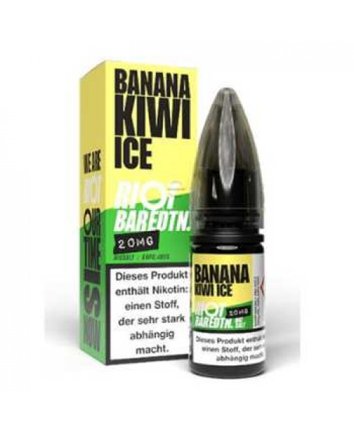 Banana Kiwi Ice Riot Squad NicSalt Liquid 10ml (Ba...