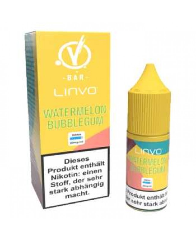 Watermelon Bubble Gum Linvo Nikotinsalz Liquid 10ml 20mg (Wassermelonen Kaugummi)