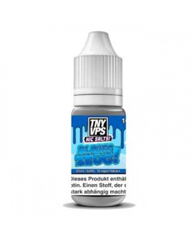 Blaues Zeug TNYVPS Nikotinsalz Liquid 10ml 18mg (Mix aus Blaubeere, Heidelbeere, Brombeere, Stachelbeere, Johannisbeere mit leichter Kühle)
