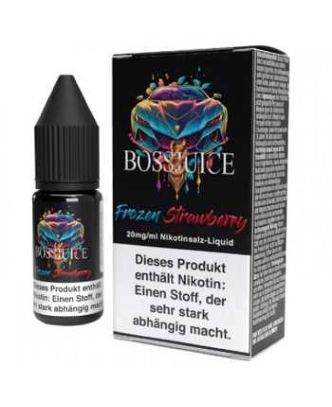 Frozen Strawberry Boss Juice Nikotinsalz Liquid 10ml 20mg (eisgekühlter Erdbeer Geschmack)