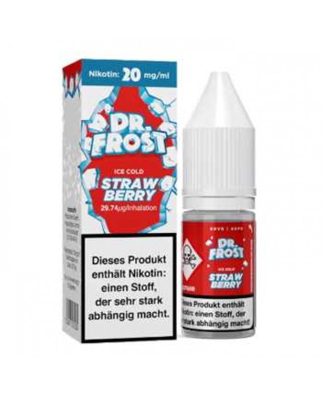 Strawberry Dr. Frost Nikotinsalz Liquid 20mg / 10ml (Erdbeere mit Kühle)