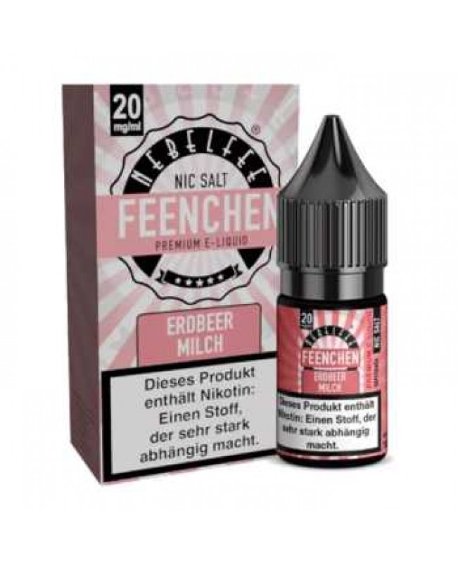 Erdbeermilch Nebelfee Nikotinsalz Liquid 10ml (frischer Erdbeer Milchshake)