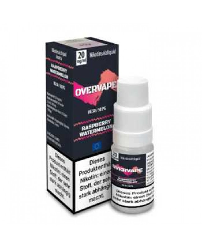 Raspberry Watermelon OverVape Nik-Salt Liquid 10ml (Himbeer und Wassermelone)