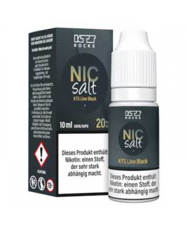 Black KTS Nikotinsalz Liquid 10ml 20mg (Kühler Fruchtmix mit Trauben, Blaubeeren und Litschi)
