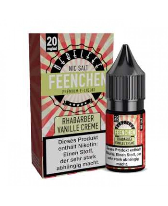 Rhabarber Vanillecreme Nebelfee Nikotinsalz Liquid 10ml (Vanillecreme mit fruchtigen Rhabarber)