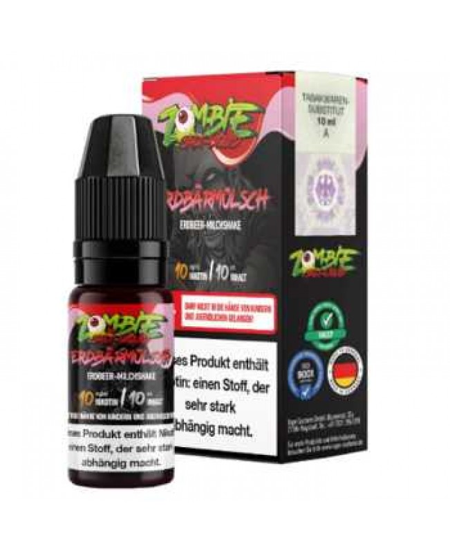 Erdbärmülsch Zombie Juice NikSalt Liquid 10ml (Erdbeermilchshake)