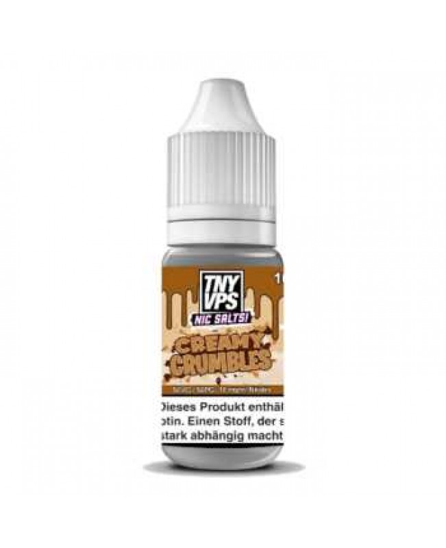 Creamy Crumbles TNYVPS Nikotinsalz Liquid 10ml 18mg (Cappuccino, Karamell und Keks)