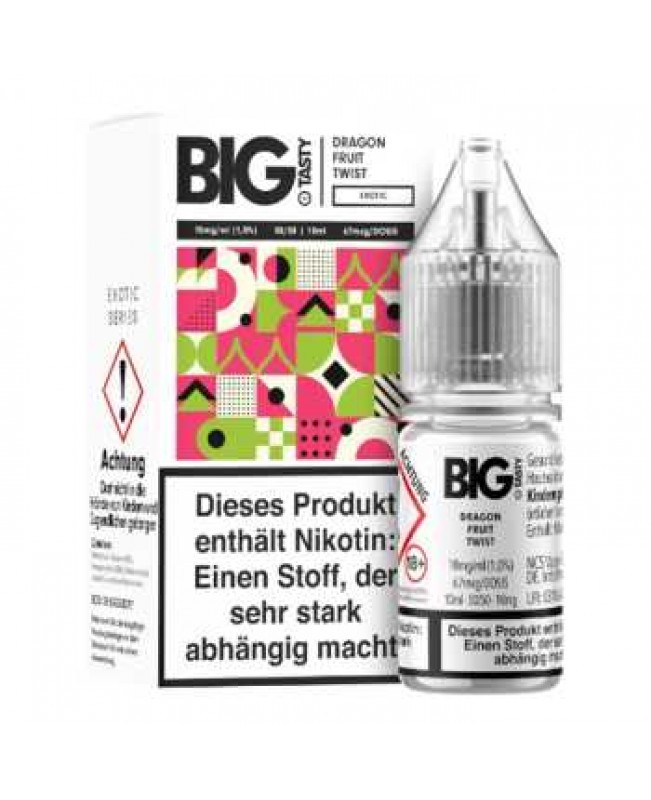Dragon Fruit Twist Big Tasty Nikotinsalz Liquid 10ml (Drachenfrucht, Himbeere und Johannisbeere)