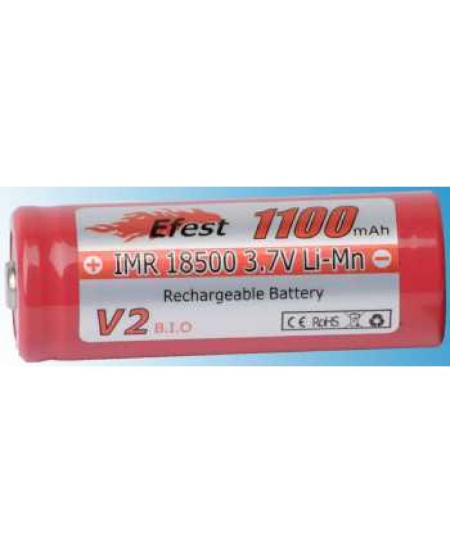 Dampf Shop - Efest V2 IMR 18500 1100mAh Batterie Akku