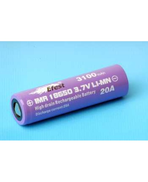 Efest 18650 3100mah Round Top IMR Violett
