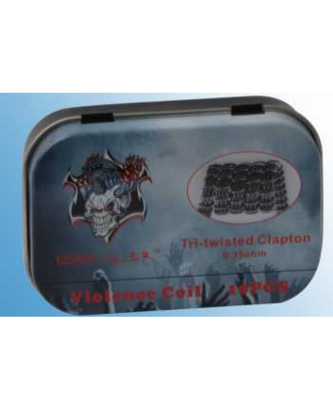 10 x Tri-twisted Clapton Coil Damon Killer